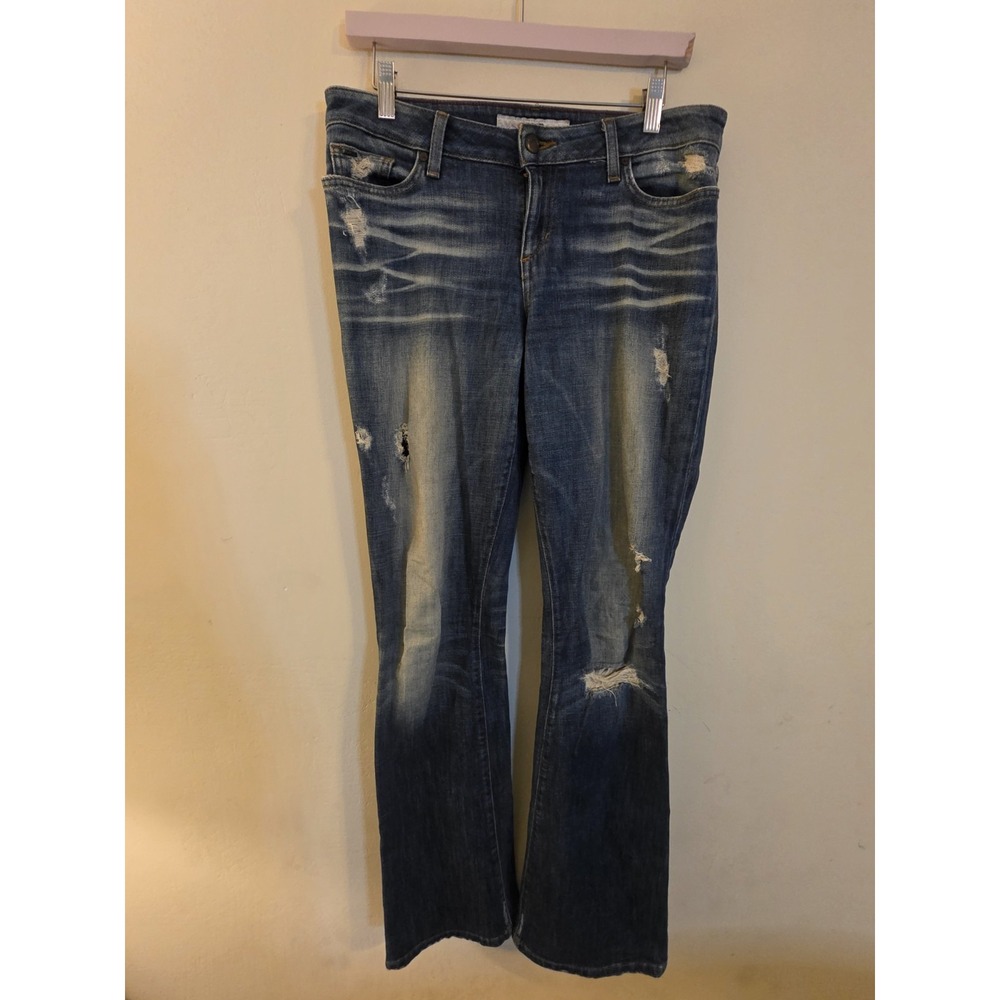 JOE'S Women's Sz 29x35 Distressed Honey Fit Phoebe‎ Wash Boot Cut Jeans 37FI5736